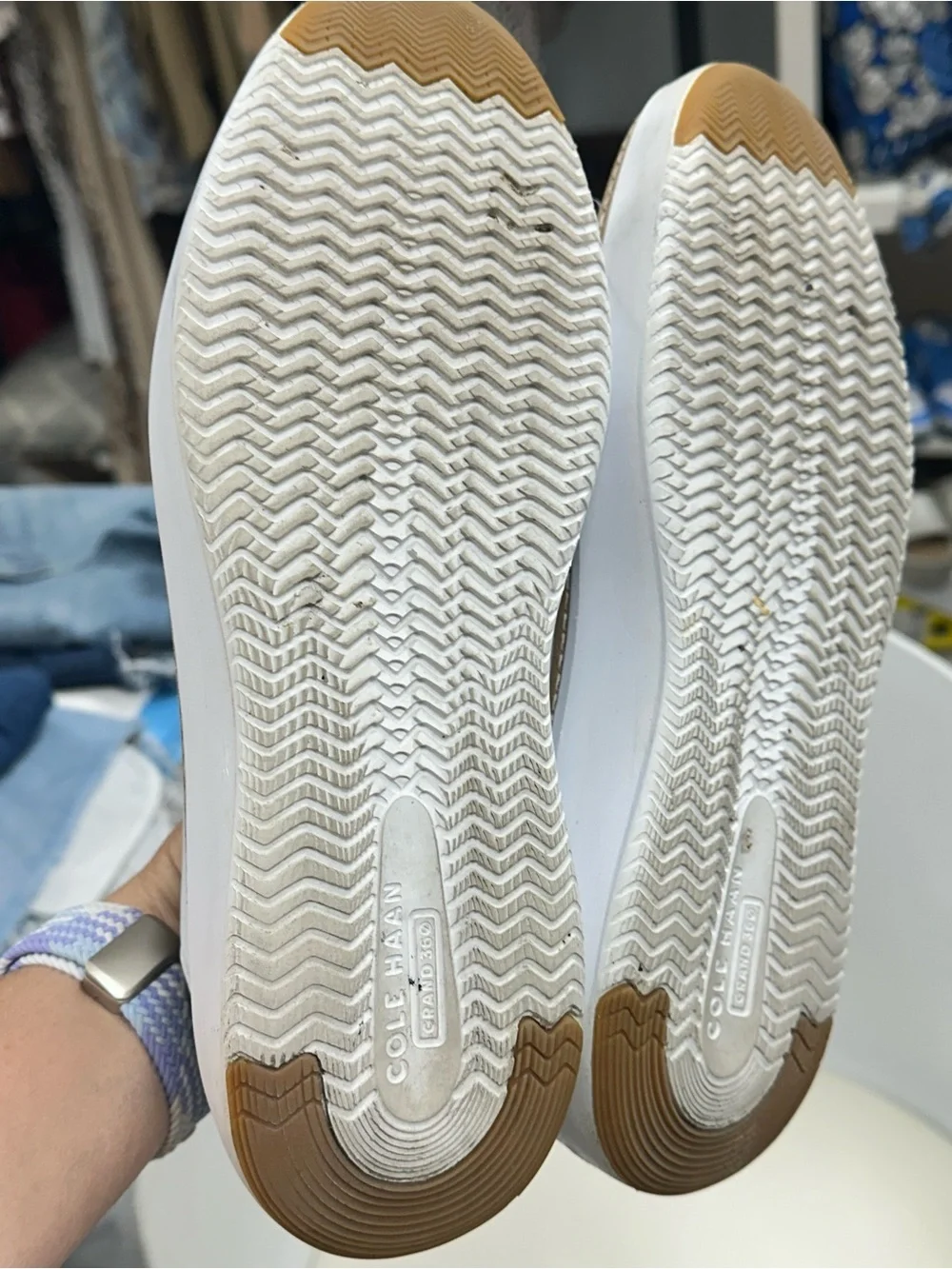 Cole Haan GrandSeries White Leather Sneakers Women’s Size 9B